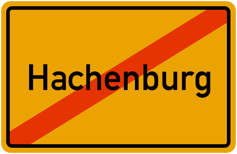 Ortsschild Hachenburg