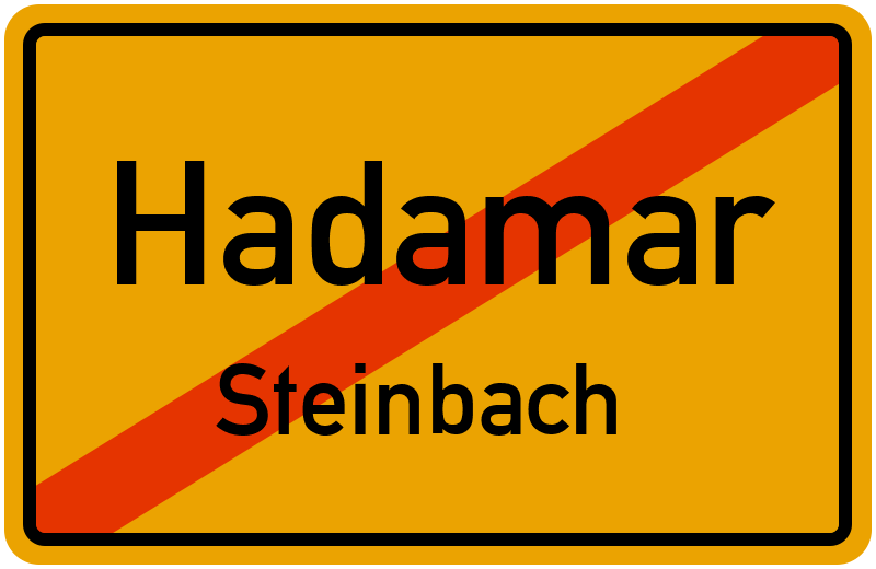Ortsschild Hadamar