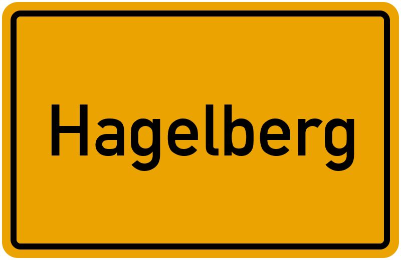 Ortsschild Hagelberg