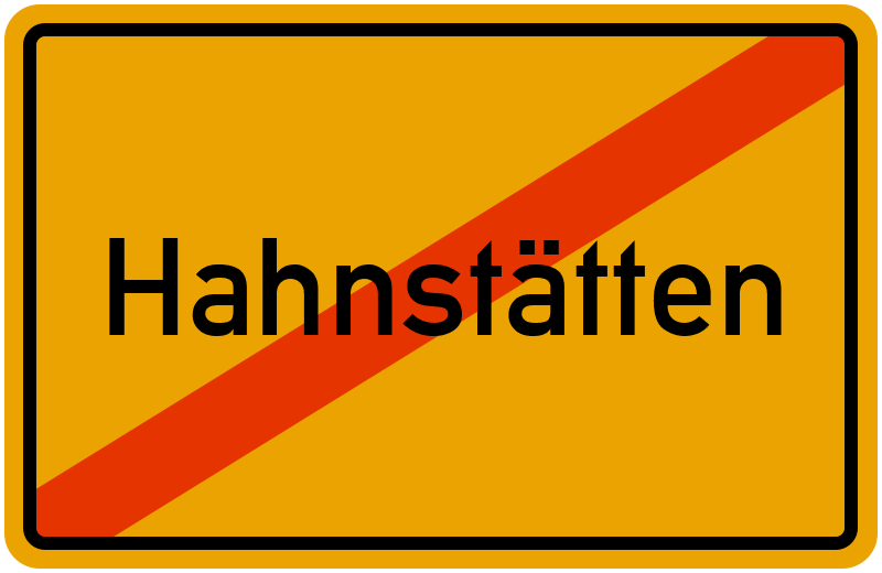 Ortsschild Hahnstätten