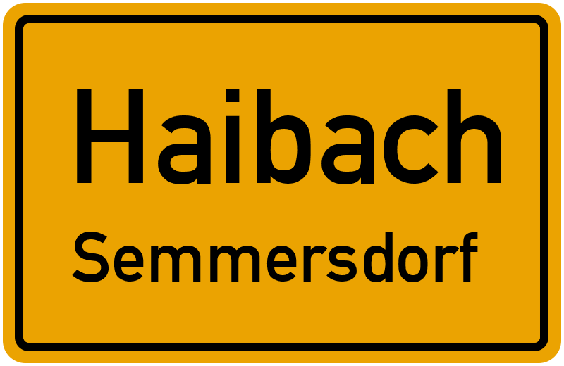 Ortsschild Haibach