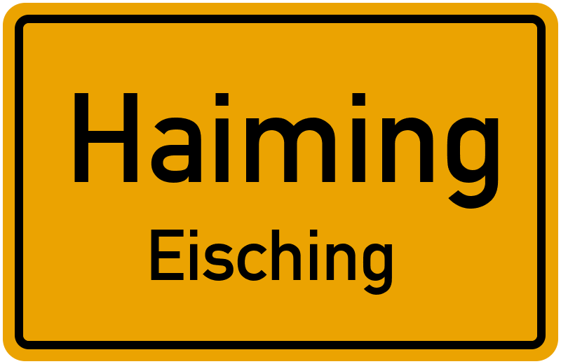 Ortsschild Haiming