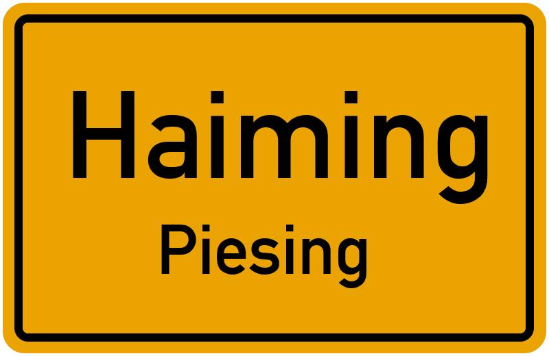Ortsschild Haiming