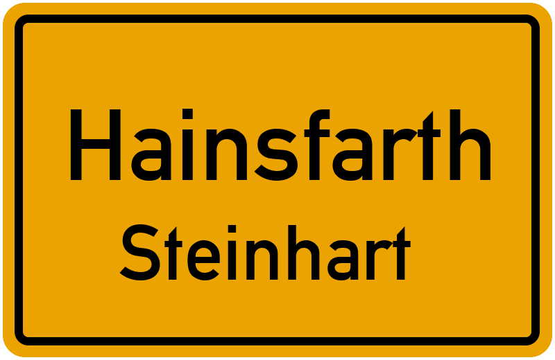 Ortsschild Hainsfarth