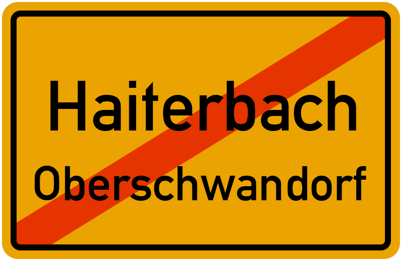 Ortsschild Haiterbach