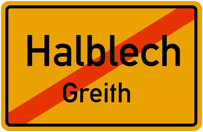 Ortsschild Halblech
