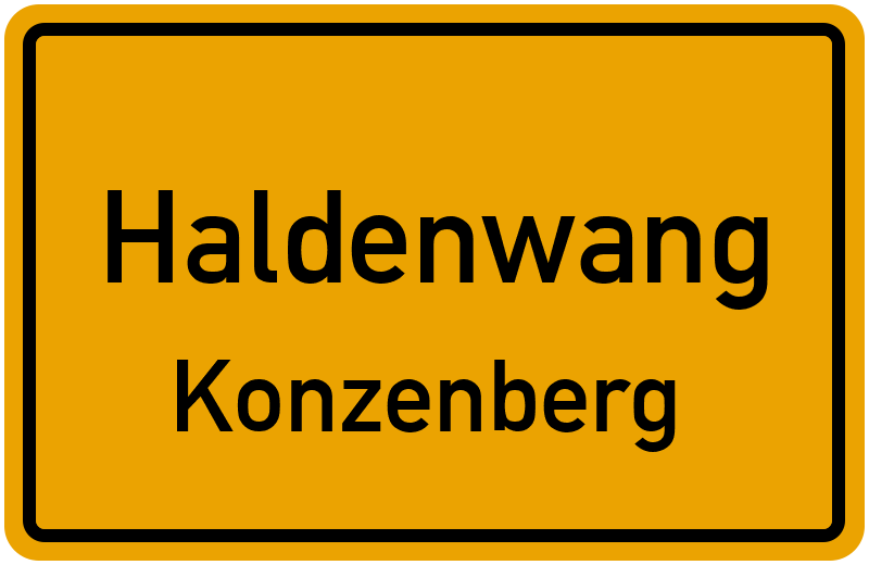 Ortsschild Haldenwang