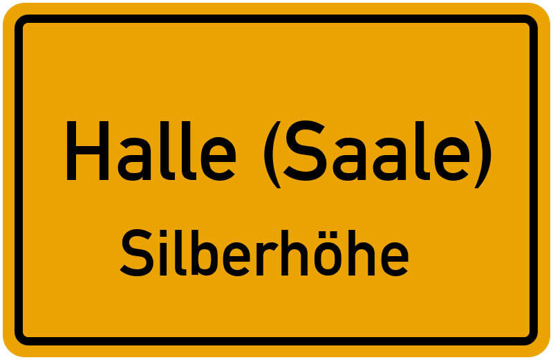 Ortsschild Halle (Saale)