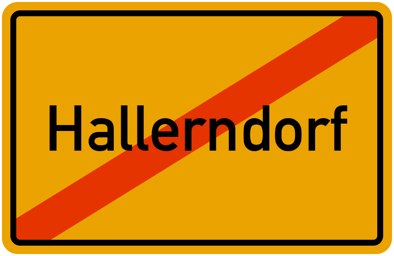 Ortsschild Hallerndorf