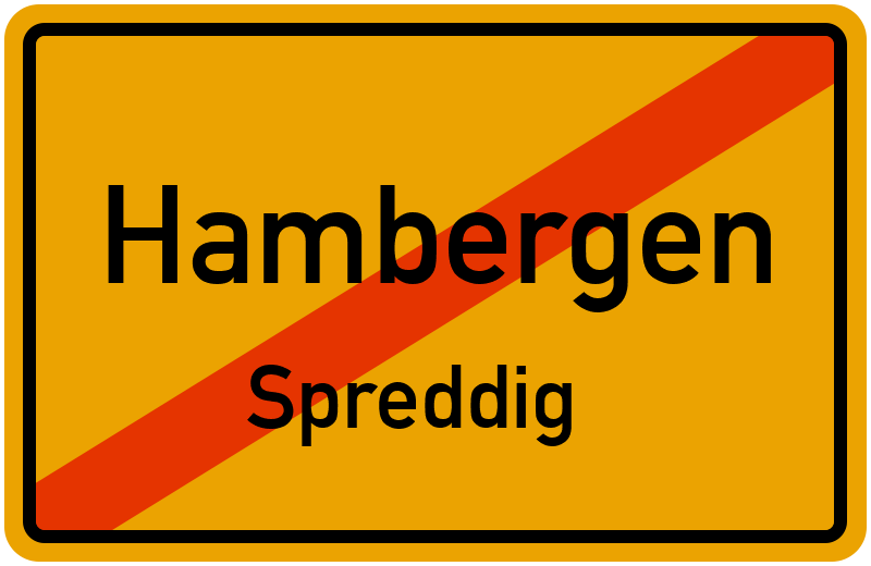 Ortsschild Hambergen