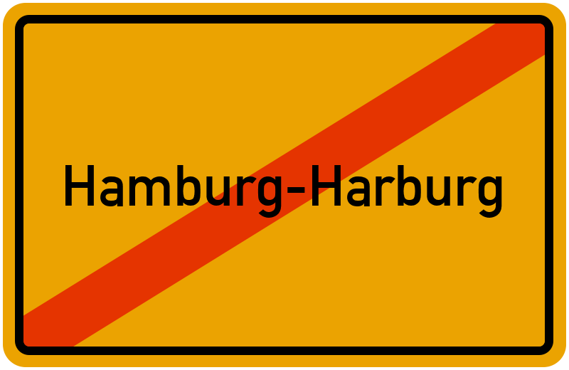 Ortsschild Hamburg-Harburg