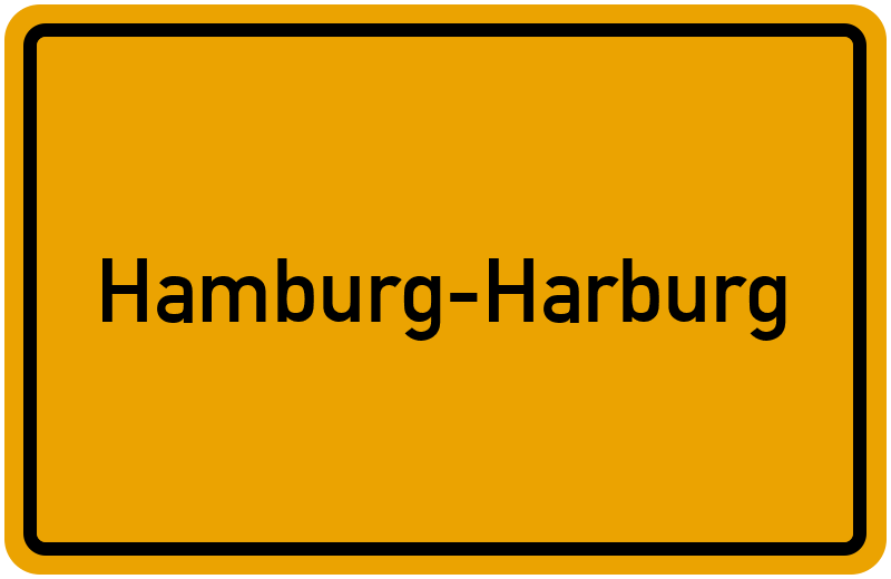 Ortsschild Hamburg-Harburg