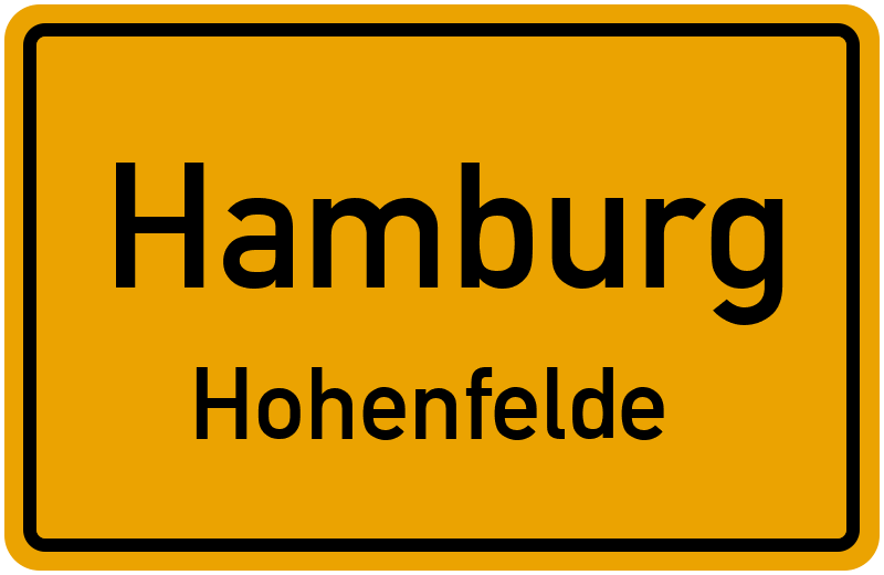 Ortsschild Hamburg