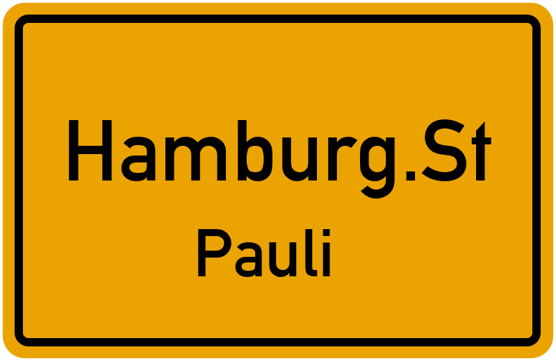 Ortsschild Hamburg.St