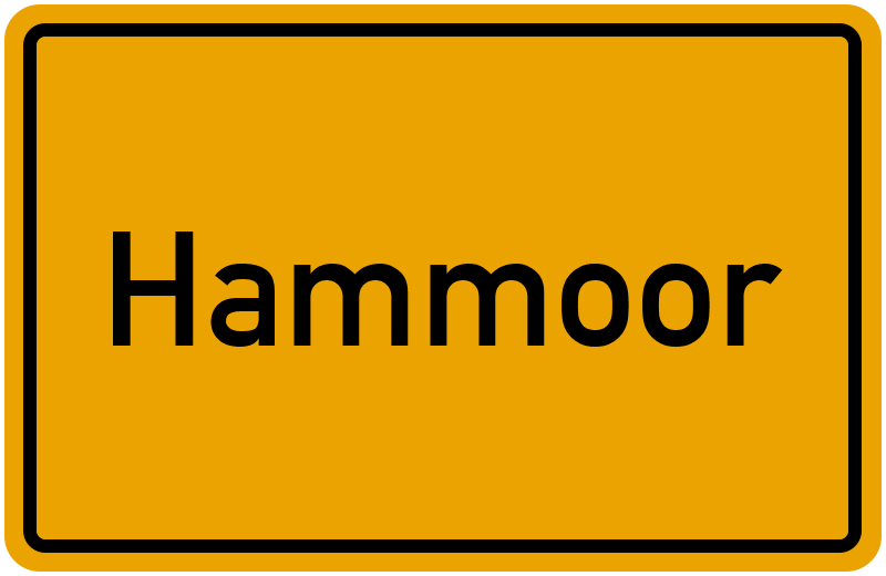 Ortsschild Hammoor