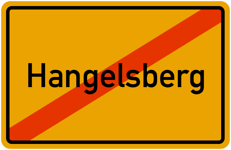 Ortsschild Hangelsberg