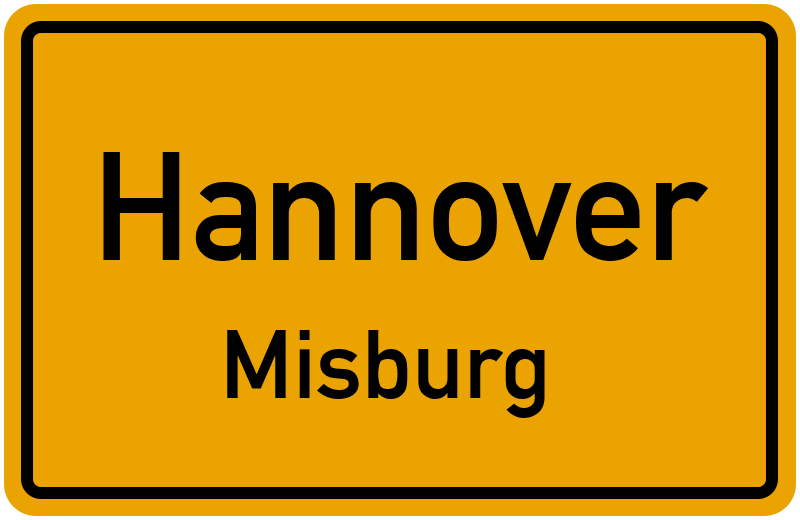 Ortsschild Hannover