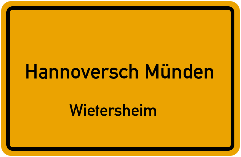 Ortsschild Hannoversch Münden