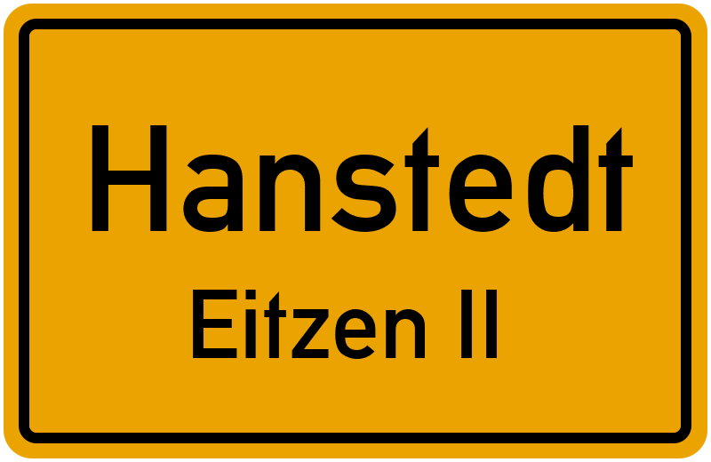 Ortsschild Hanstedt