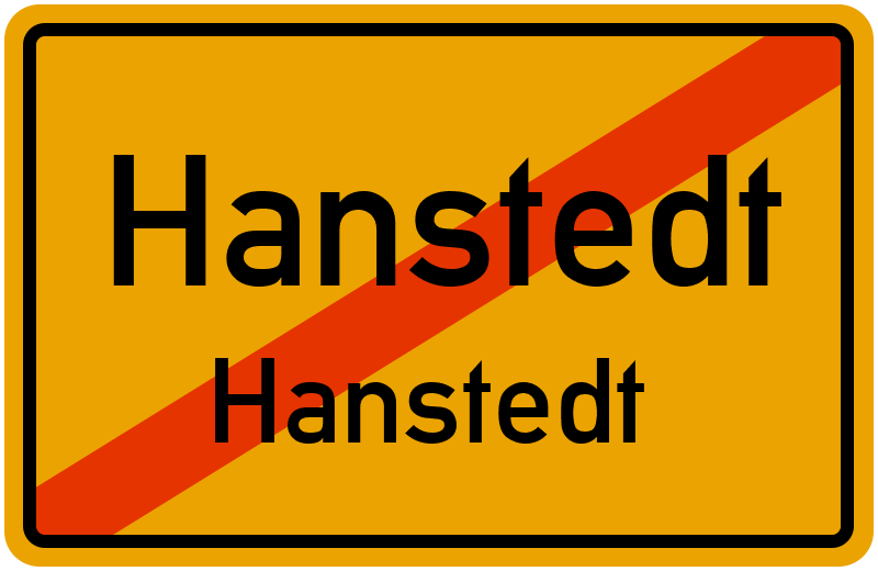 Ortsschild Hanstedt