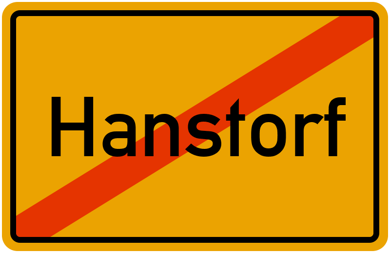 Ortsschild Hanstorf
