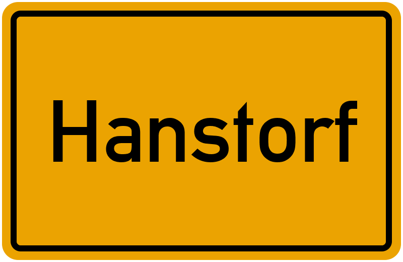 Ortsschild Hanstorf