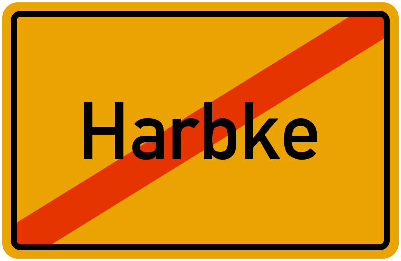 Ortsschild Harbke