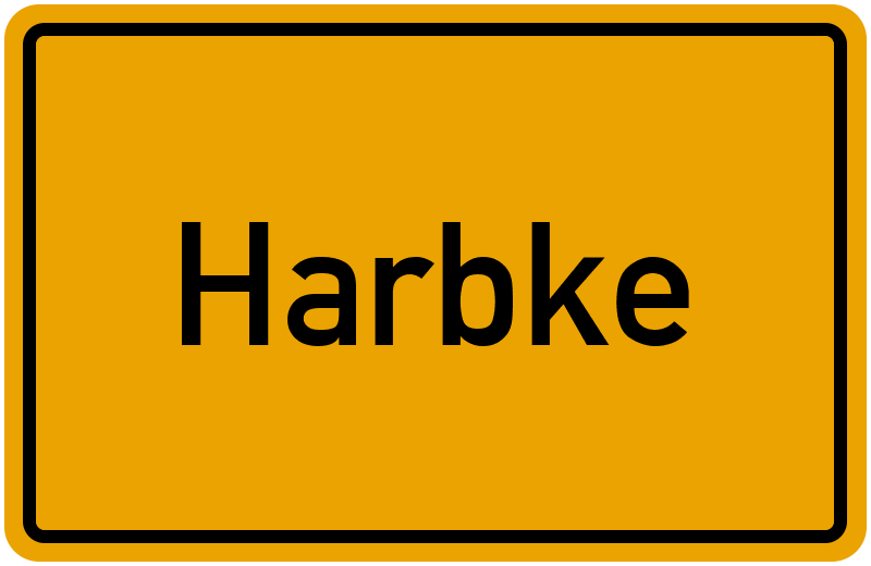 Ortsschild Harbke