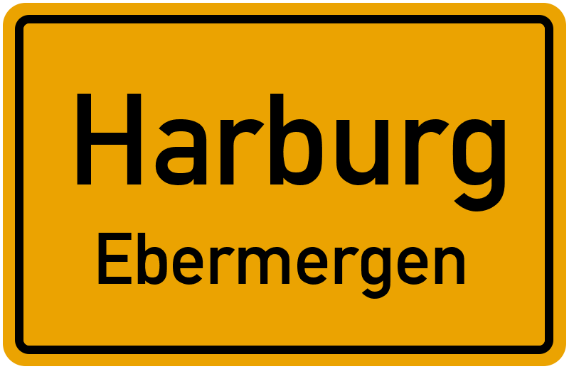 Ortsschild Harburg