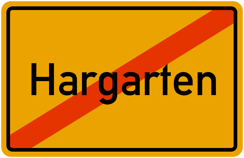 Ortsschild Hargarten