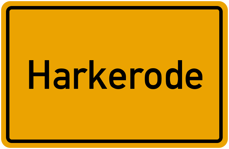 Ortsschild Harkerode