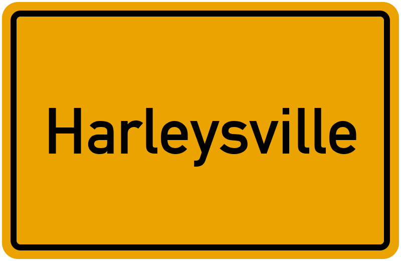 Ortsschild Harleysville