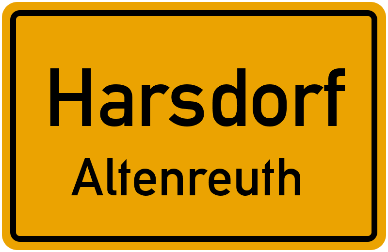Ortsschild Harsdorf