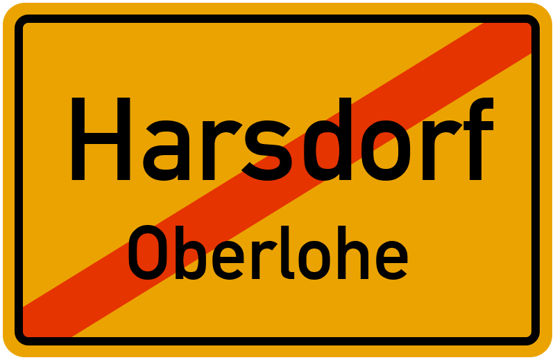 Ortsschild Harsdorf
