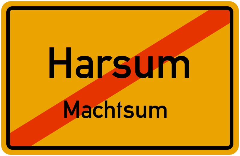 Ortsschild Harsum