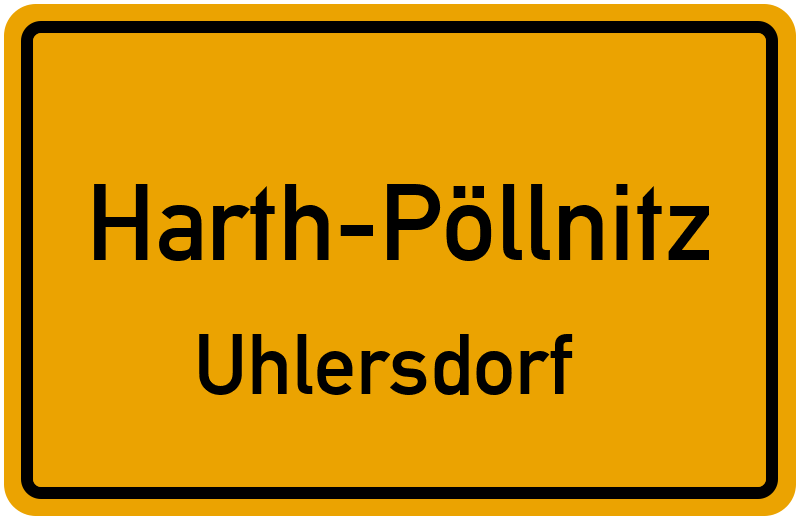 Ortsschild Harth-Pöllnitz