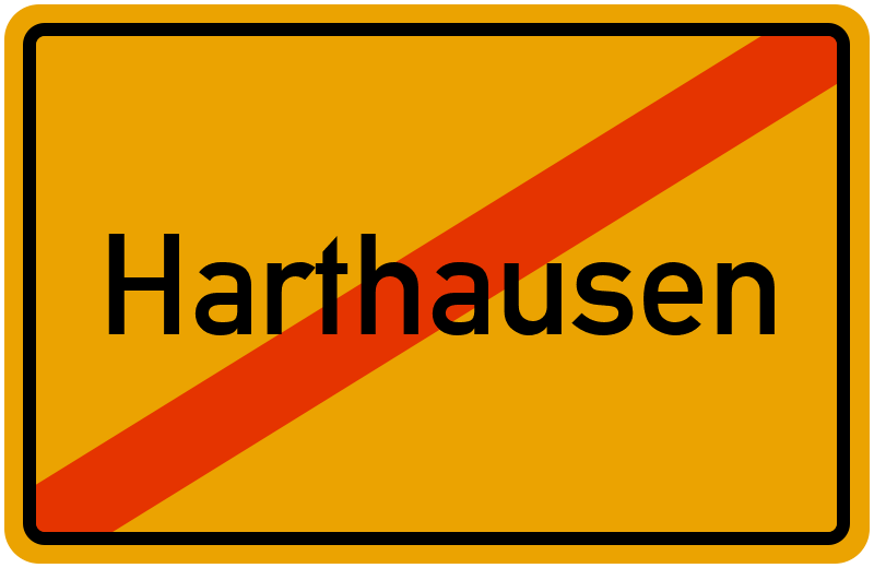 Ortsschild Harthausen