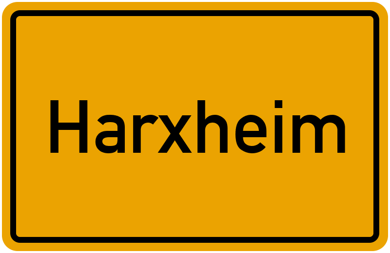 Ortsschild Harxheim