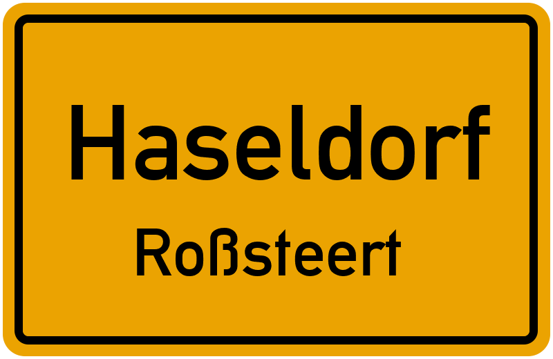 Ortsschild Haseldorf