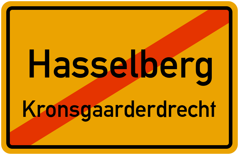 Ortsschild Hasselberg