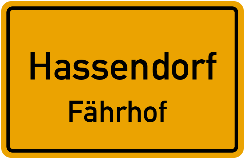 Ortsschild Hassendorf