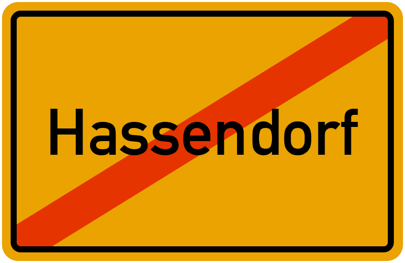 Ortsschild Hassendorf