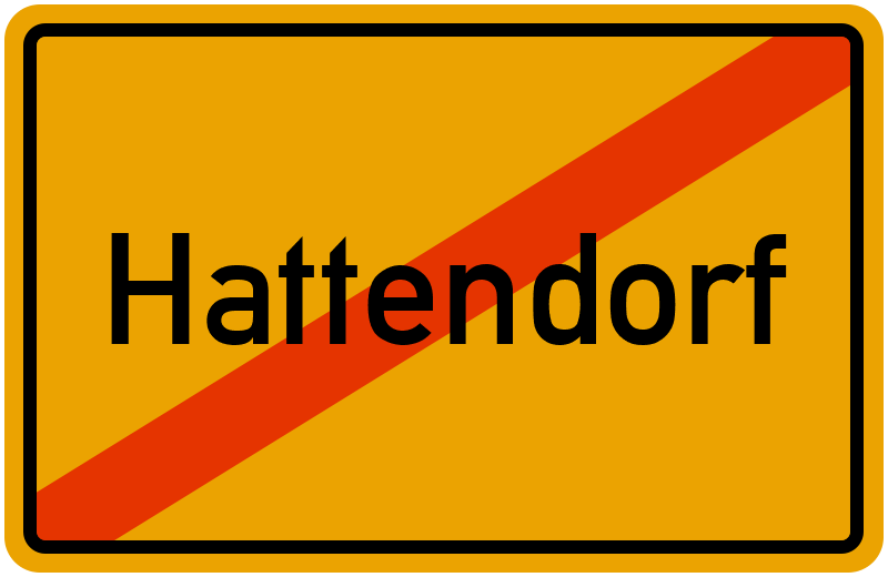 Ortsschild Hattendorf