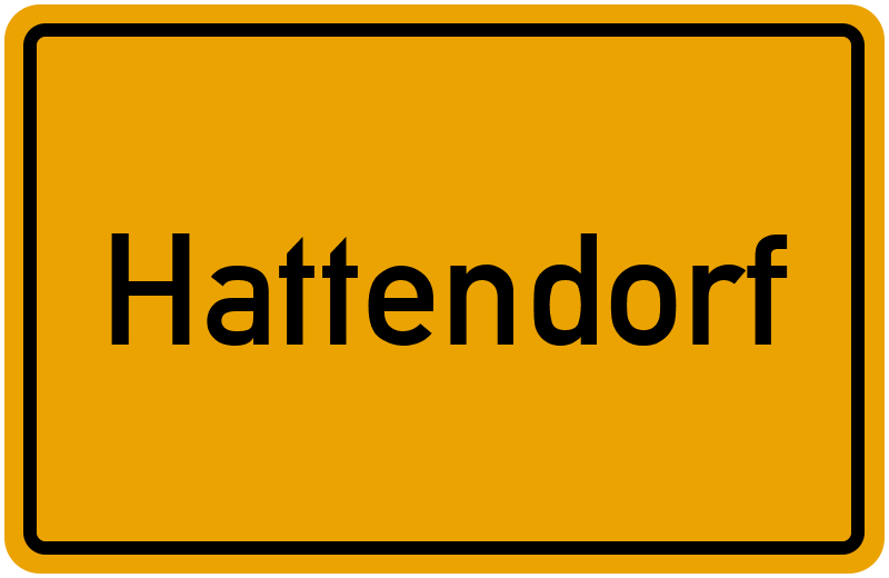 Ortsschild Hattendorf