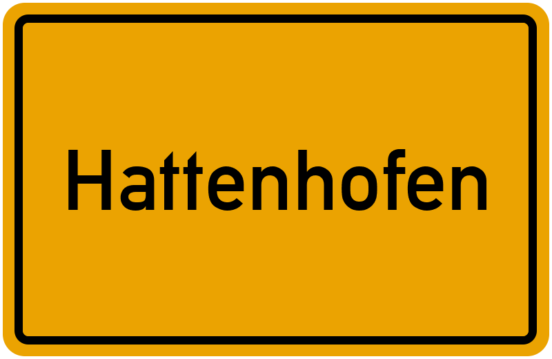 Ortsschild Hattenhofen