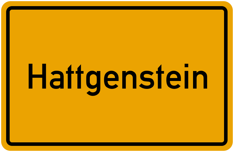 Ortsschild Hattgenstein