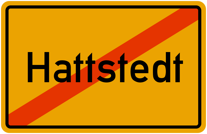 Ortsschild Hattstedt