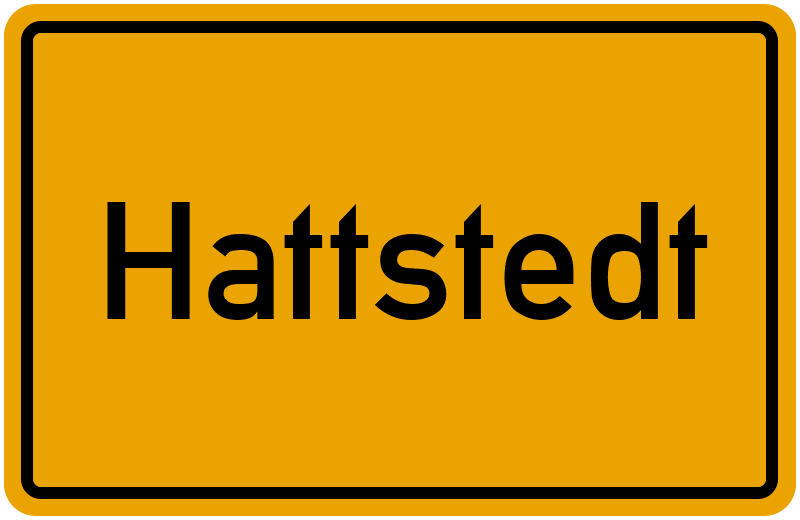 Ortsschild Hattstedt