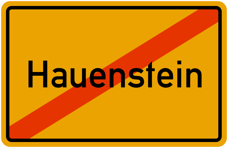 Ortsschild Hauenstein