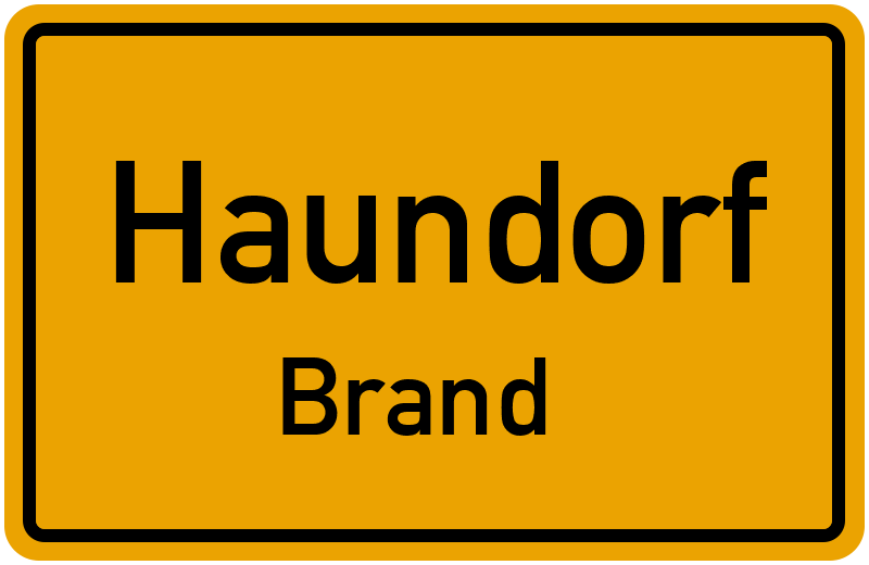 Ortsschild Haundorf